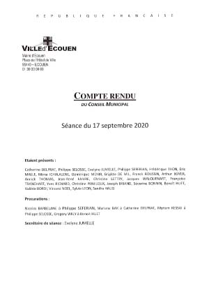 CR CM 17 septembre 2020