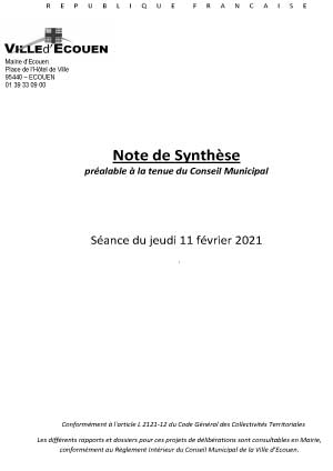Note de synthèse-11fev2021 2020 07 07 Note de synthèse
