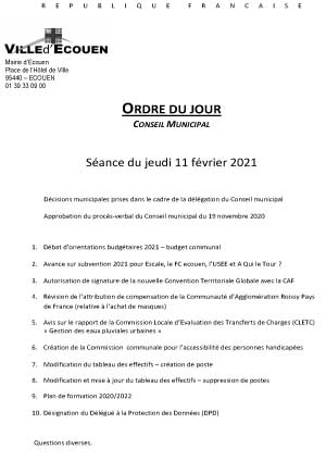 ordre du jour11fev2021 2020 07 07 ODJ