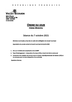 Ordre du jour 2020 07 07 ODJ