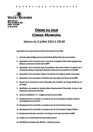 Ordre du jour-1 2020 07 07 ODJ
