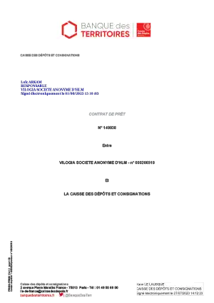 7. CDC Contrat de prêt signé 1 8 23-1 2020 07 07 Note de synthèse