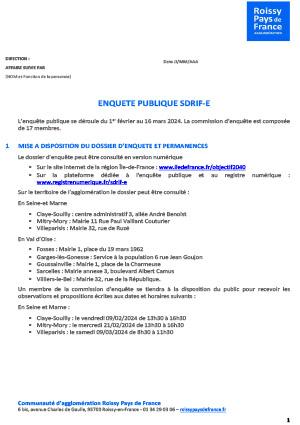 Planning enquete publique SDRIF-E-1 2020 07 07 convocation